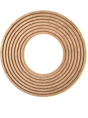 Dekolobi 8'li Ham MDF Halka Makrome Düş Kapanı 30 cm Boyanabilir Koku Bırakmaz