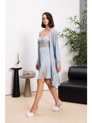 Pierre Cardin Mist 6'lı Modal Gecelik Sabahlık Çeyiz Seti 5000