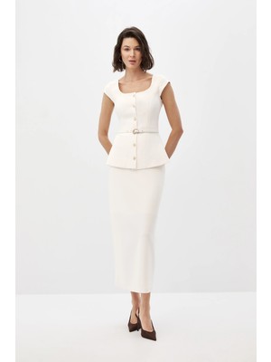 SHN Dikişli Büstiyer Etek Takım