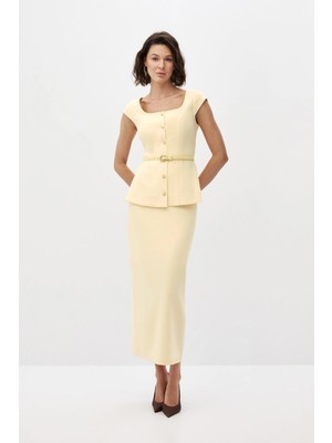 SHN Dikişli Büstiyer Etek Takım