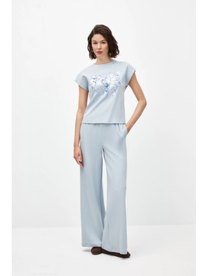 SHN Nakışlı Bluz Takım