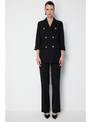 Ekol Yüksel Bel Düz Kesim Pantolon 1126