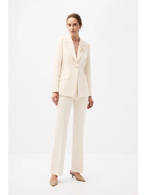 SHN Ekru Blazer Ceket Takım