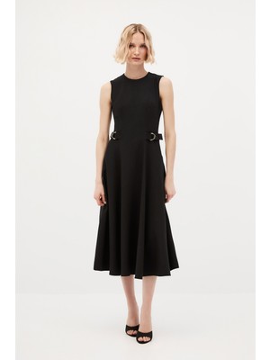 SHN Siyah D Tokalı Elbise