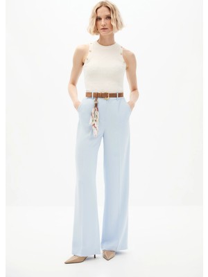 SHN Mavi Kemerli Pantolon