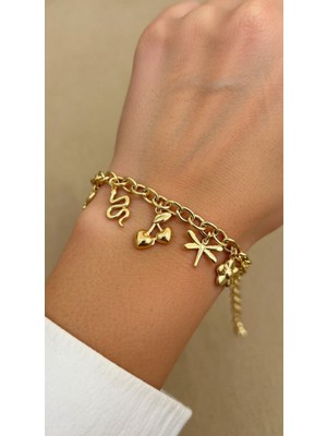 Altın Rengi Charm Bileklik