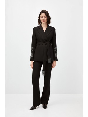 SHN Nakışlı Blazer Takım