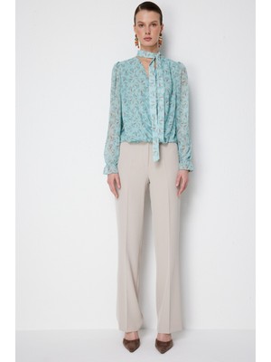 Ekol Yüksel Bel Düz Kesim Pantolon 1126