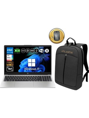 Hp 250 G10 I7-1355U 40GB Ram 512GB SSD 15.6" Full Hd W11PRO Notebook B9YT2ET ATL79 Çanta&mouse Hediye