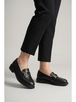 Pisagor PS-029 Kadın Hakiki Deri Günlük Loafer Ayakkabı