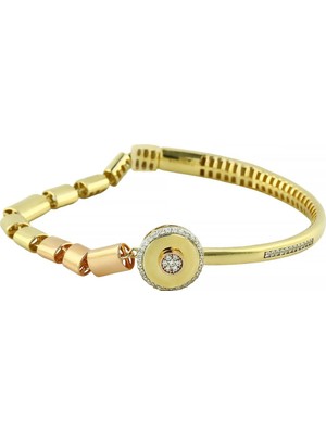 Altınkaynak 14 Ayar Altın Tasarım Bilezik  -  0203354