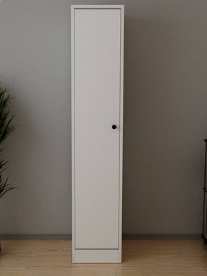 Alfimo Mobilya Harmony Mutfak Kiler Dolabı Banyo 5 Raflı Çok Amaçlı Dolap Beyaz