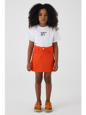 Tyess Bg Store Kız Çocuk Kırmızı Etek