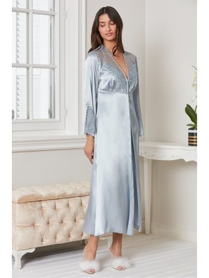 Pierre Cardin 6'lı Kaplı Gecelik Sabahlık Set 6425 Mist Renk