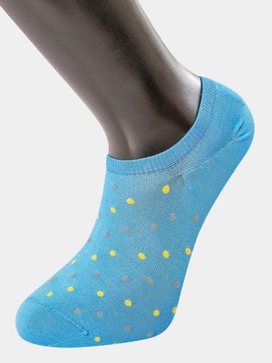 Türen Erkek Puanli Sneakers Çorap 6'li Paket 9005/MAVI