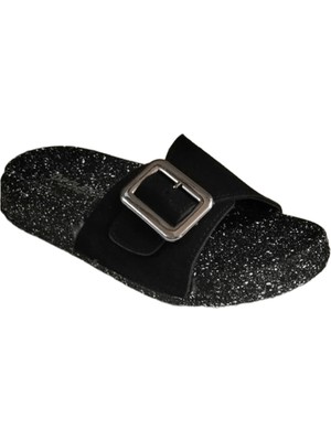 Waykon Polen Günlük Rahat Şık Hafif Toka Detaylı Kadın Terlik