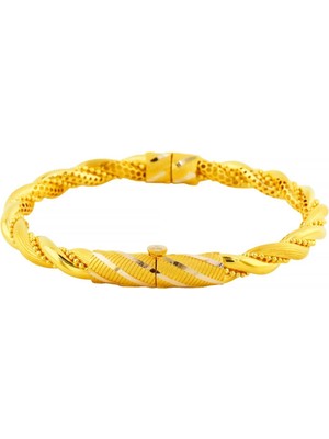 Altınkaynak 14 Ayar Altın Tasarım Bilezik  -  0202424