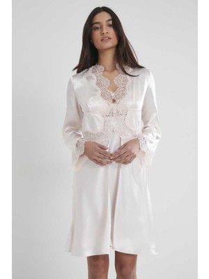 Pierre Cardin Inci 6'lı Midi Gecelik Sabahlık Gelin Çeyiz Set 6335
