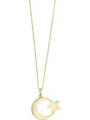 Altınkaynak 14 Ayar Altın Ayyıldız Kolye  -  0205091