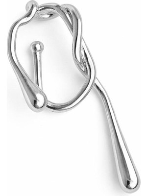 New Obsessions Buckle Modern Geçirmeli Kıkırdak Küpe