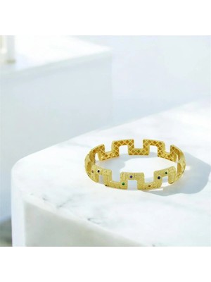 Altınkaynak 14 Ayar Altın Renkli Bilezik  -  0202327