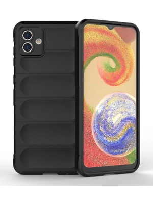 Erdo Ticaret Buğz Samsung Galaxy A04E Kılıf Optimum Silikon - Siyah