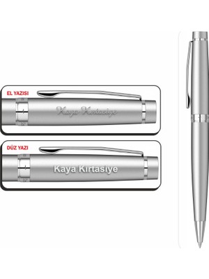 Isminize Özel Scrikss 38 Mat Krom Tükenmez Kalem