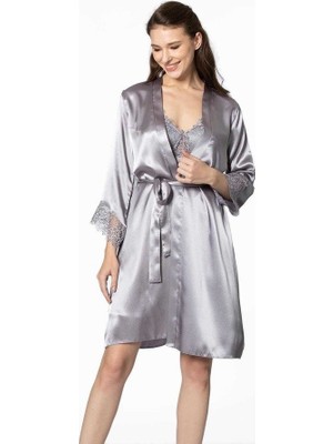 Pierre Cardin 6'lı Kısa Gecelik Sabahlık Çeyiz Set 6040 Royal Renk