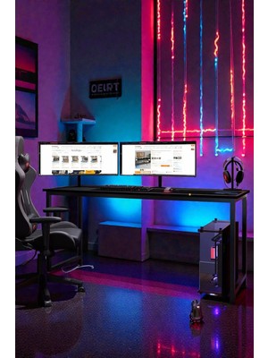 KODIGU 160X60CM Oyuncu Masası - Gamer Desk - Gaming Masa - Bilgisayar Masası | 160CM x 60CM | Ayarlı Ayak