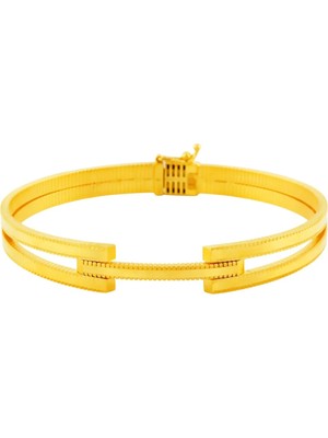 Altınkaynak 14 Ayar Altın Tasarım Bilezik  -  0202422