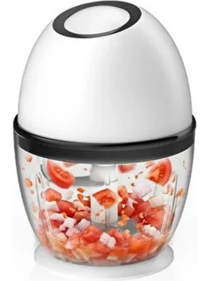 Mestore Kablosuz Mini Doğrayıcı 450 ml Şarjlı Sebze Doğrayıcı Paslanmaz Çelik Bıçaklı