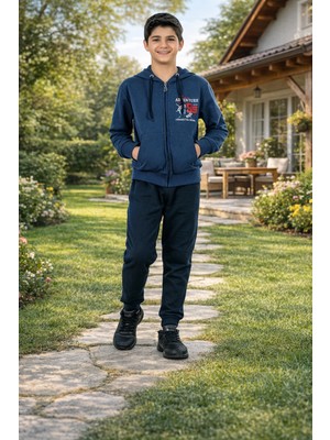 ByDon Erkek Çocuk Eşofman Takımı Şardonlu 2 Iplik Kumaş