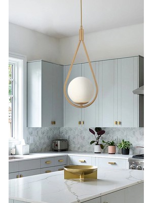 Apliqa Mirza Tekli Eskitme Beyaz Camlı Mutfak Salon Sarkıt 20x101 cm Şık Tasarım