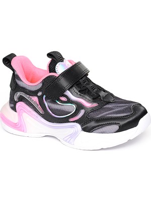 Pepino 2201 Kız Çocuk Siyah Filet Spor Ayakkabı