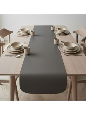 Grand Fine Art 4+1 Adet Deri Amerikan Servis+Runner Set (4 Amerikan Servis -1 Runner )