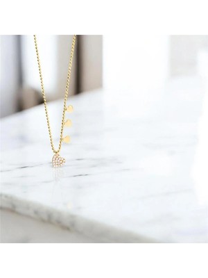 Altınkaynak 14 Ayar Altın Kalpli Kolye  -  0187159