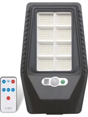 Cata Ct 4693 Solar Güneş Enerjili 40W Sensörlü Sokak Armatür Konsol Dahil 6400K Beyaz Işık