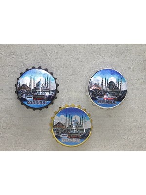 MiraLive Istanbul Temalı Metal Magnet ALK4339
