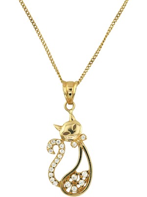 Altınkaynak 14 Ayar Altın Tasarım Kolye  -  K198259