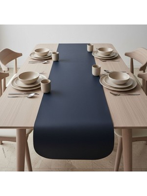 Grand Fine Art 4+1 Adet Deri Amerikan Servis+Runner Set (4 Amerikan Servis -1 Runner )