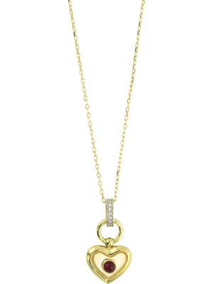 Altınkaynak 14 Ayar Altın Kalpli Kolye  -  0204321