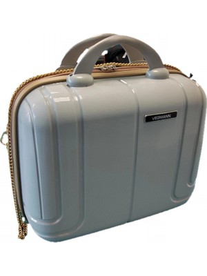 Vegmann Alya Kırılmaz Polipropilen Kadın Makyaj Bakım ve Takı Çantası Gri