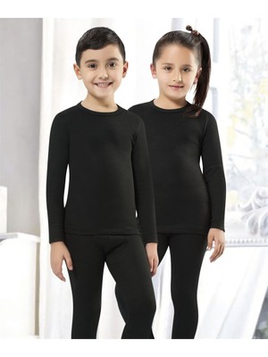 Kota Termal Kız Çocuk Tayt Siyah Renkli 7 - 8 Yaş İçin Rahat ve Şık Tasarım