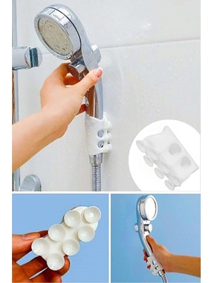 Doori Seyyar Vantuzlu Duş Başlık Tutucu Duş Hortum Tutucu