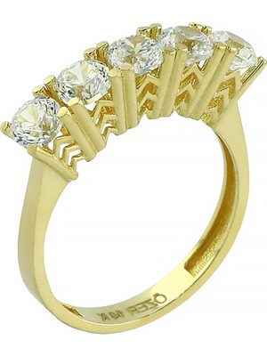 Altınkaynak 14 Ayar Altın Beştaş Yüzük  -  0202349