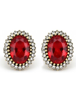 Silveranka 925 Ayar Gümüş Otantik Oval Hürrem Sultan Küpe