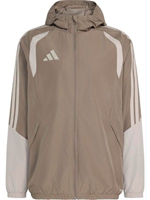 Adidas TIRO26C Aw Jkt Erkek Futbol Antrenman Yağmurluk KE9319 Kahverengi
