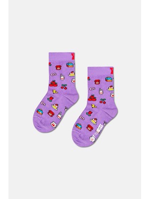 Happy Socks - Çocuk Hello Kıtty Temalı 3\'lü Çorap Hediye Seti