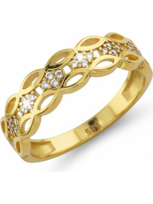 Altınkaynak 14 Ayar Altın Tasarım Yüzük  -  K231605