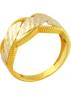 Altınkaynak 14 Ayar Altın Tasarım Yüzük  -  0202671